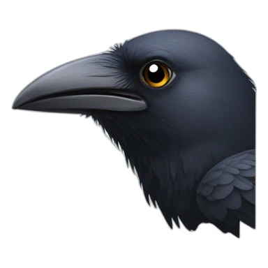 Craing crow sticker