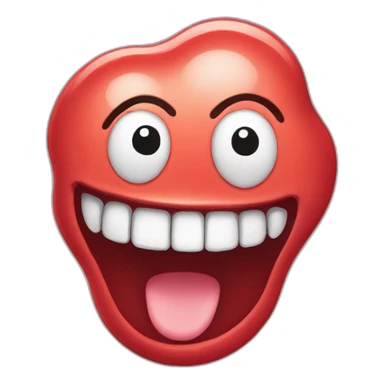 Amoeba smile sticker