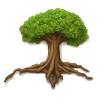 A tree rooted in an open Bible sticker