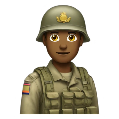 Soldier-colombia sticker