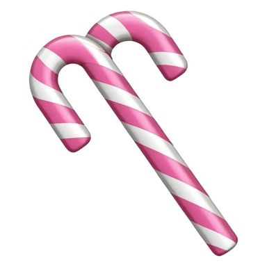 Pink candy cane sticker