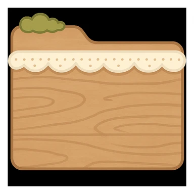 Render this folder. Remove the plants. KEEP THE STYLE INTACT. Render it as if it were open. white frills, but the plants at the very top can stay. sticker