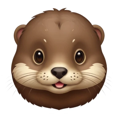 a cute otter face sticker