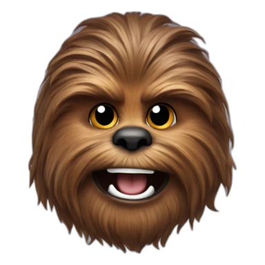 Happy Chewbacca sticker