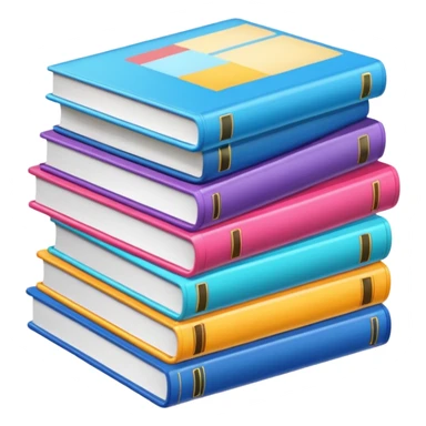 Modern books and magazines sticker