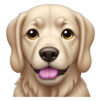 Un chien qui dort et qui a les yeux violet sticker