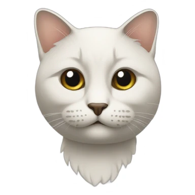 Chat sous chat sticker