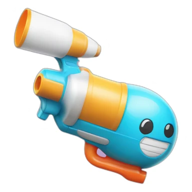 Gumball cartoon with supersoaker sticker