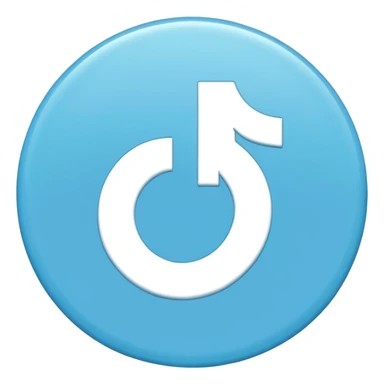 A sky-blue circle and a ☑️ With a Verified type tiktok checker symbol sticker