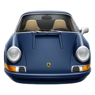Navy blue Porsche  sticker
