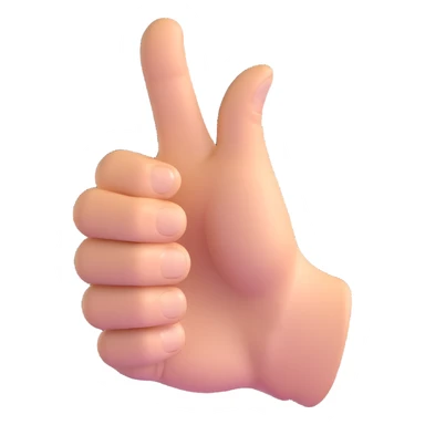 thumbs up hand sticker