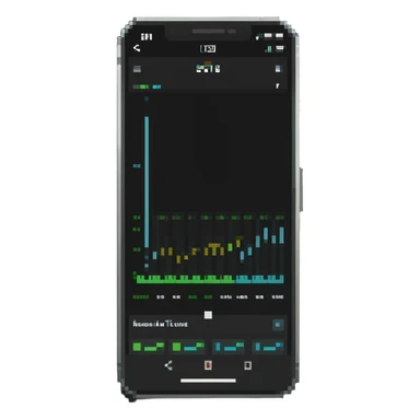 music app interface with timeline on smartphone sticker