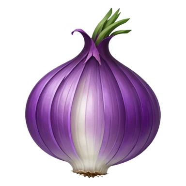 dried purple onion single sphere sticker