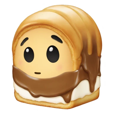 honeybun pastry no face sticker