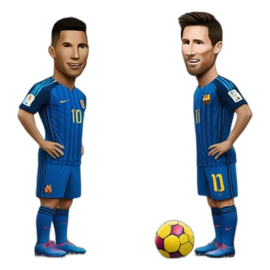 Ronaldo et Messi sticker