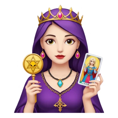 modern woman has tarot card sticker