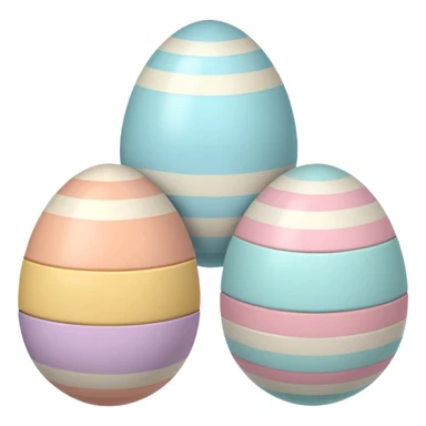 3 striped Easter eggs  sticker