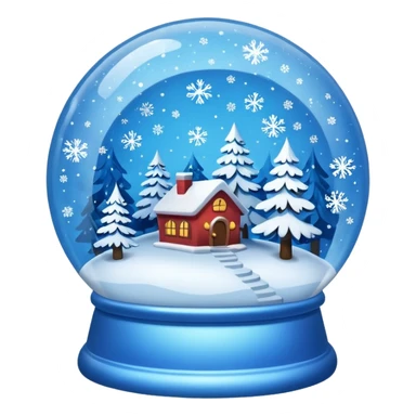 Blue Snow Gloebe sticker