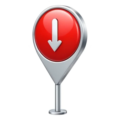 red location pin position marker sticker