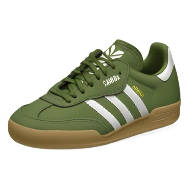 khaki green adidas samba sticker