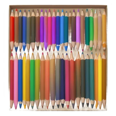 box of pencils color sticker