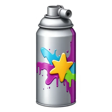Graffiti spray can sticker