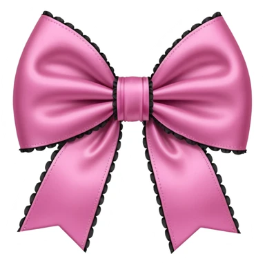 pink gothic bow sticker