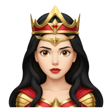 Scarlett Johansson as a wonder woman sticker