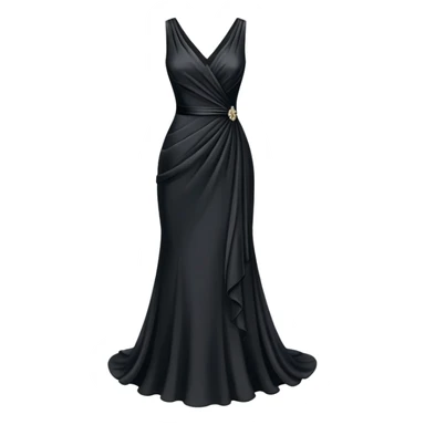 Black formal dress sticker