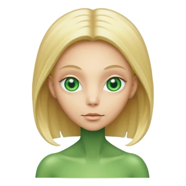 ALIEN WITH BLONDE sticker