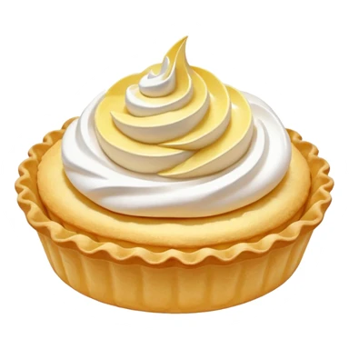 Lemon tartlet with meringue on top sticker