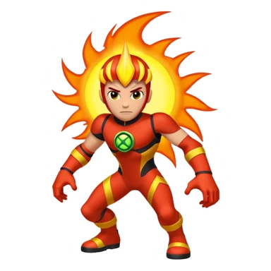 Heatblast from Ben 10 sticker
