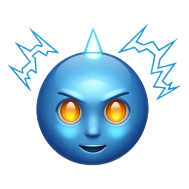 genera un razo azul sticker