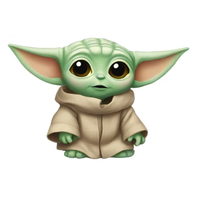 Cute baby yoda  sticker