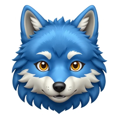 Blue colored wolf 🐺  sticker