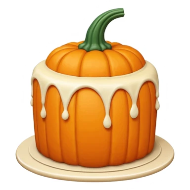 Cake shaped like a pumpkin sticker