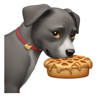 Cat eating dog sticker