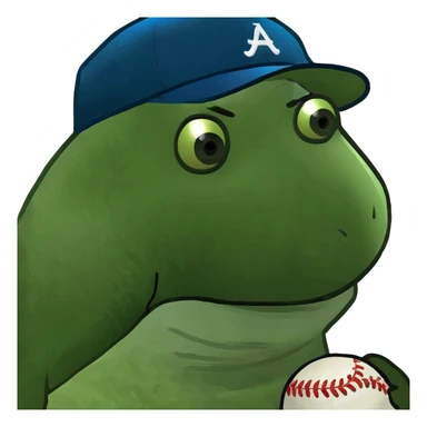 Fisherman with baseball hat sticker