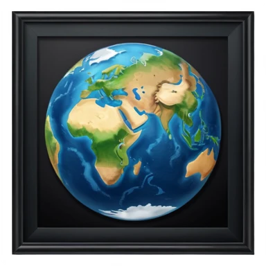 Planet earth emoji on the office  sticker