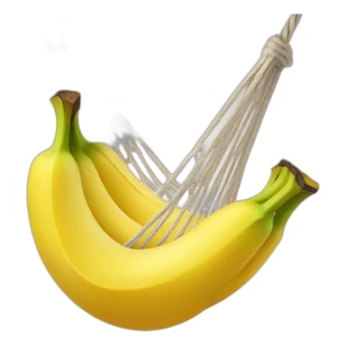 Banana in a hammock sticker