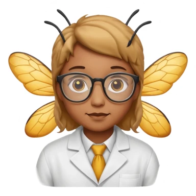 bee who's a scientist sticker
