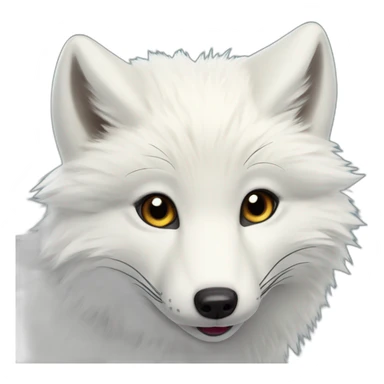 Arctic-fox-with-tongue-out sticker