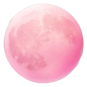 Light pink pink moon sticker
