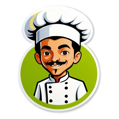 Vegan chef sticker