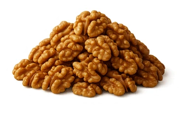 montagna di noci sbucciate, iperrealistici 4k sticker