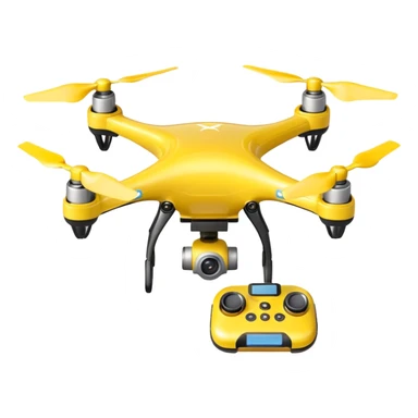 Yellow Drone – battery pack, Courier Drones. sticker