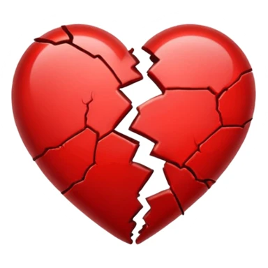 Broken heart emoji sticker