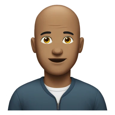 bald man  indoors sticker