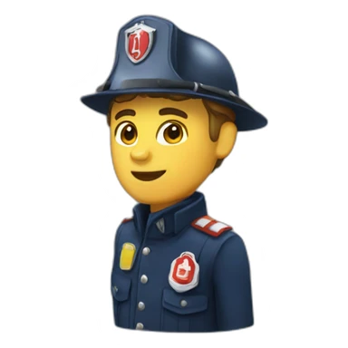 Pompier paris sticker