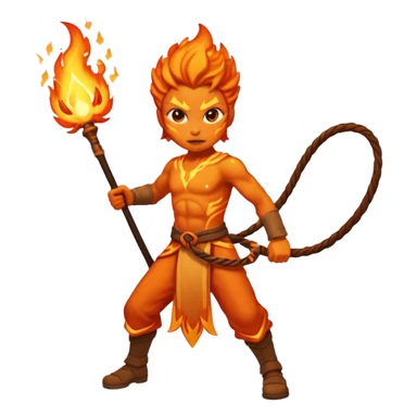fire elemental long whip sticker